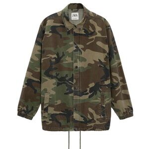 ZARA Abstract Camo Jacket